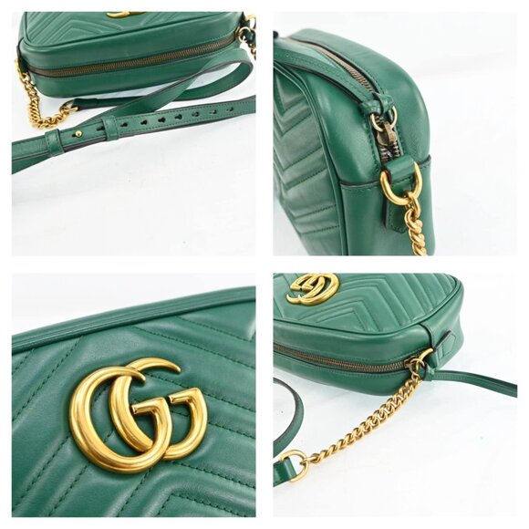 Authentic GUCCI GG Marmont Chain Shoulder Bag bsj870-110625 - Picture 9 of 16